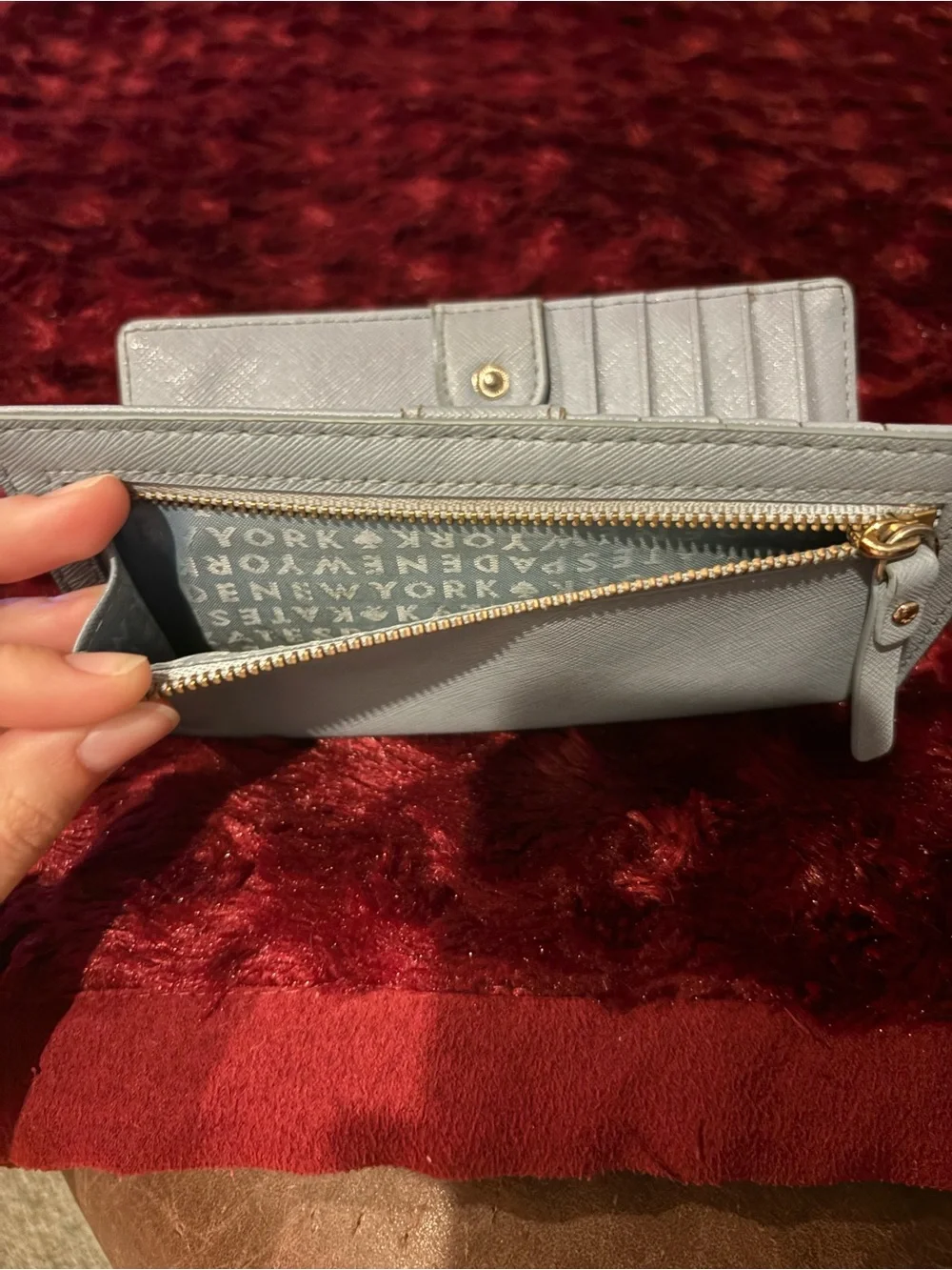 kate spade Light Blue Saffiano Wallet - Picture 3 of 6